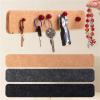 SNRTKA Felt Board 8 Pcs Self-Adhesive Felt Message Boards Long Board Strips for Home Decor Creative Bulletin(Black) view 3