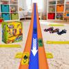 Flexible Race Track 3-Lane 15ft Race Car Track Compatible with Diecast 1/64 Scale Cars, Flexible Car Track Race Ramp Toy with Strong Suction Cups view 2