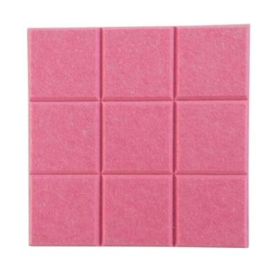 SNRTKA Felt Board 12 Pcs Nine Square Felt Board Solid Color Bulletin Boards for Display DIY Pin for Office(Red)