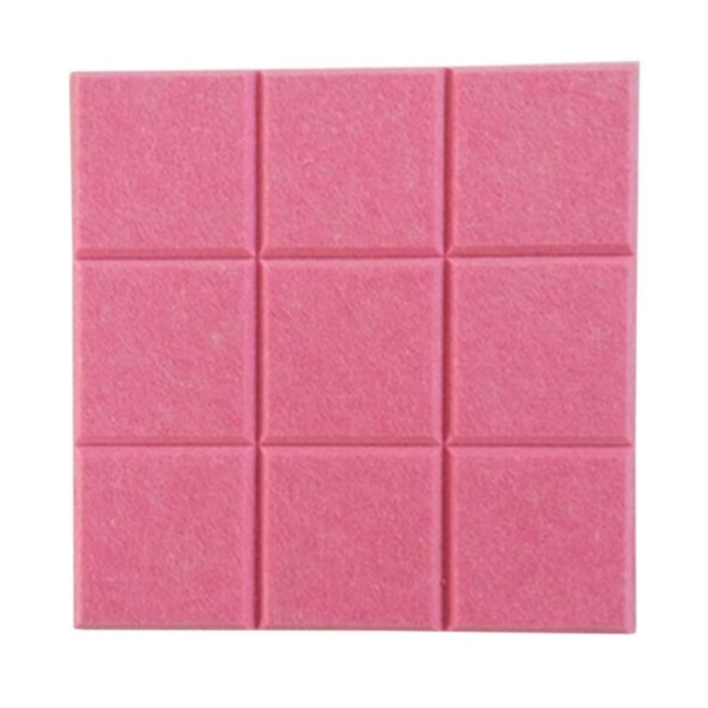 SNRTKA Felt Board 12 Pcs Nine Square Felt Board Solid Color Bulletin Boards for Display DIY Pin for Office(Red)
