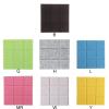 SNRTKA Felt Board 12 Pcs Nine Square Felt Board Solid Color Bulletin Boards for Display DIY Pin for Office(Red) view 4