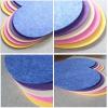 SNRTKA Felt Board Colourful Soft Wood Board Photos Pin for Display Felt for Home Decor(Black) view 2