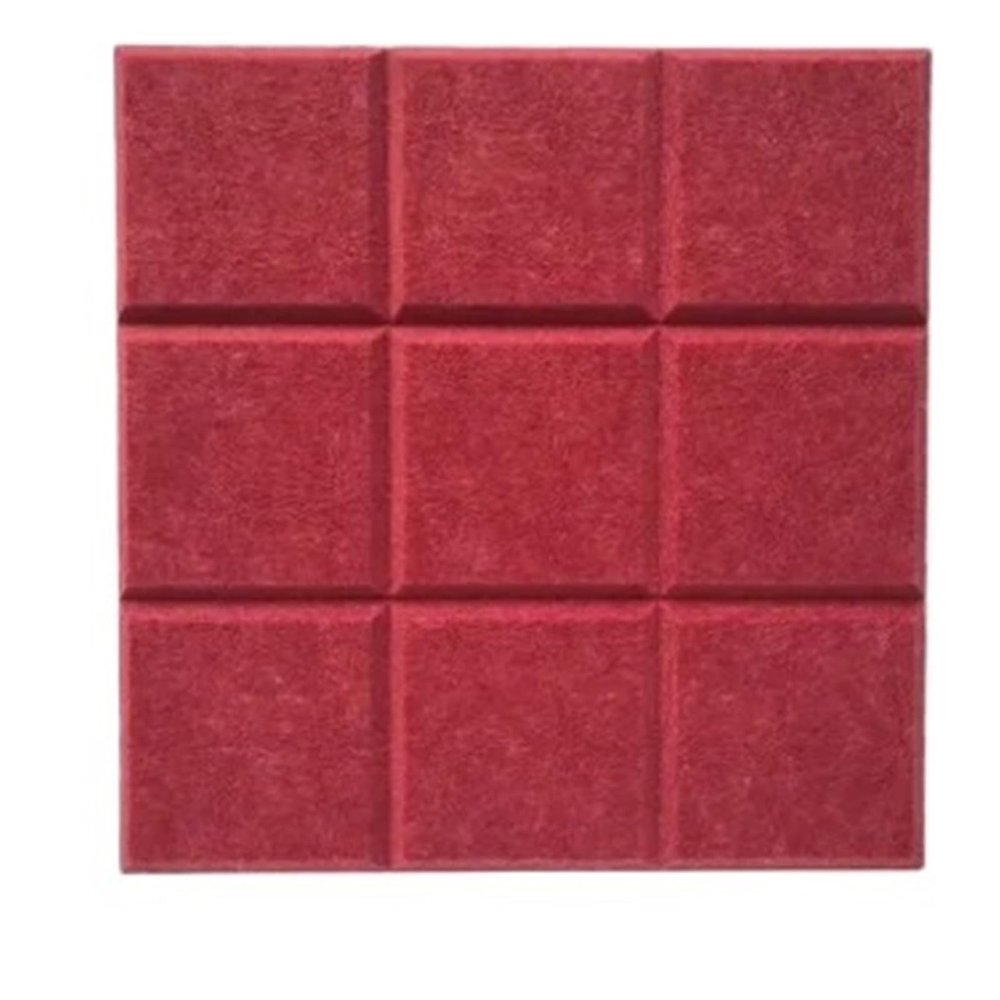 SNRTKA Felt Board 10 Pcs Felt Board for Wall Decor Creative Bulletin Boards Self-Adhesive for Photo Display(Deep red)