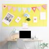 SNRTKA Felt Board 10 Pcs Felt Board for Wall Decor Creative Bulletin Boards Self-Adhesive for Photo Display(Deep red) view 2