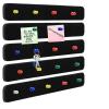 SNRTKA Felt Board 5Pcs Felt Board Strips Self Adhesive for Office Wall Photo Pin(Black) view 1