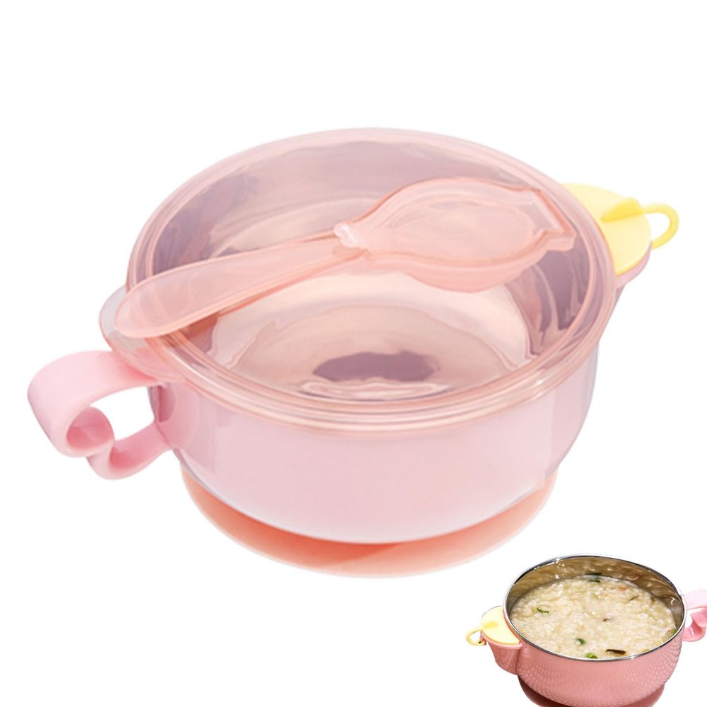 Kids Bowls Handles Cartoon  Insulated 400ml Portable Children, Food Feeding Bowl, Dining Room Travel | Kids - 400ml Portable Children Bowls, Food Feeding Bowl For Dining Room, Travel