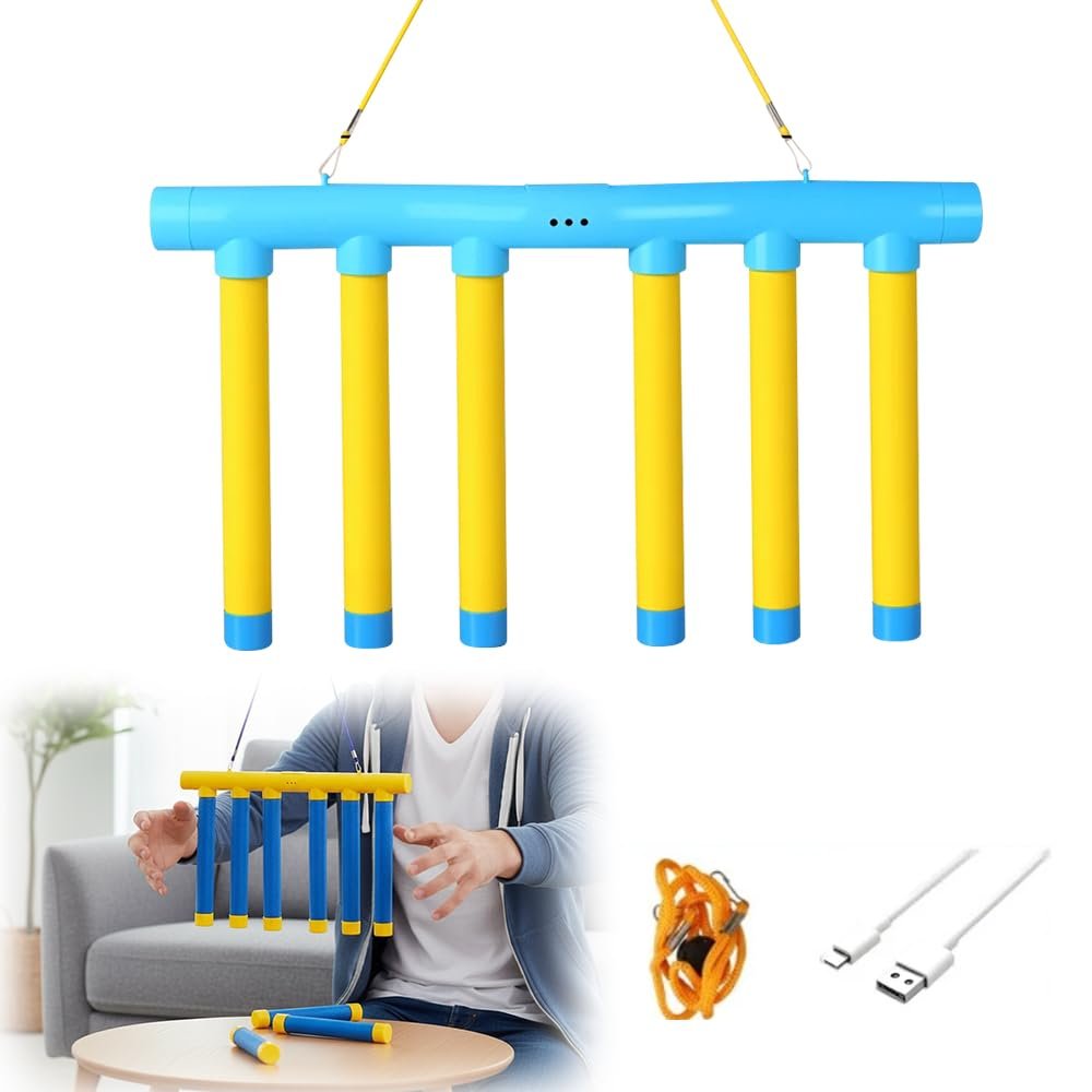 Fiopet Drop Stick Challenge Game, 2026 New Hand Eye Coordination Reflex Training Toy, 3 Adjustable Speed Modes Reflex Catch Game Catching Sticks Game for All Ages (Blue)