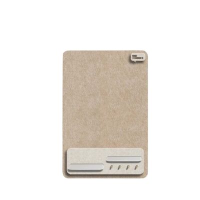 SNRTKA Felt Board 1 Pcs Felt Board Simple Photo Pin for Wall Decor Office Bulletin Message(Khaki A)