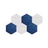 SNRTKA Felt Board 6 Pcs Felt Boards for Home Decor Self Adhesive Wall Bulletin Board Creative Pin for Office(White) view 2