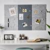 SNRTKA Felt Board 10 PCS Felt Pin Board Message for Home Decor Notice for Photo Display(Grey) view 3