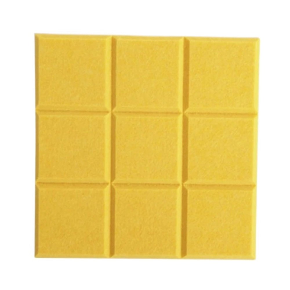 SNRTKA Felt Board 6 Pcs Creative Felt Board Note Message for Wall Decor Photo Pin for Display(Yellow)