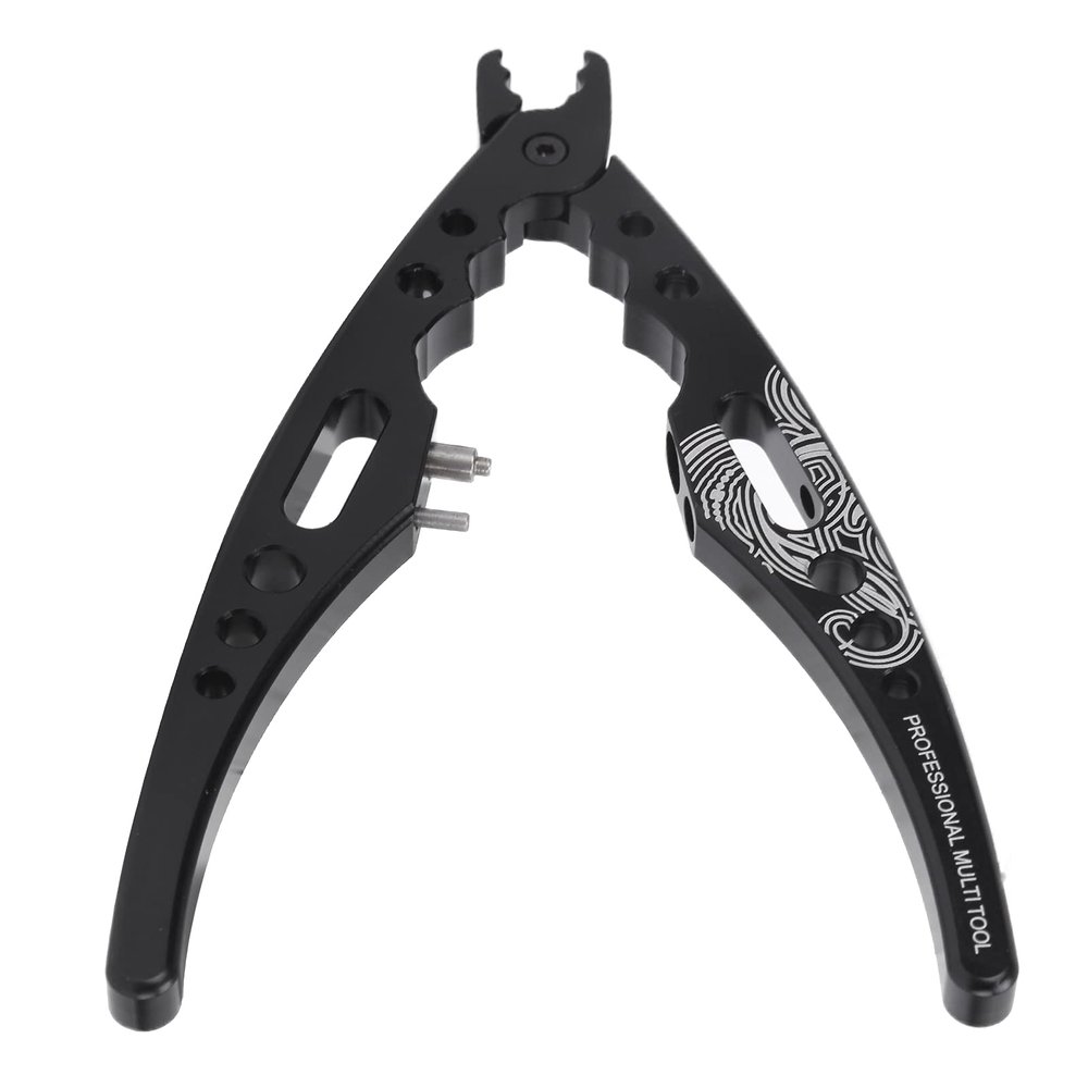 POENVFPO RC Shock Clamp Shaft Durable Assembly Tool for 1/8 RC Car, Universal Shock Pliers for Hobbyists and Enthusiasts, Aluminum Alloy Black for Remote Control Car Enthusiasts