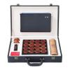 Natural Wood Chinese Chess, Xiangqi Gift Set - Travel Games Sets with Board Games Gift, Xiang Qi Game & Pieces, Chinese Decor & Gifts, Chinese New Year Decor (Burmese Padauk) view 1