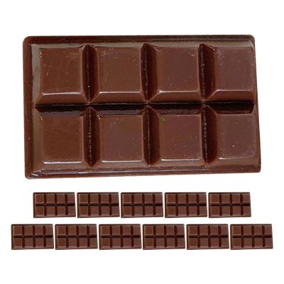 CONGARTENO 12pcs Simulation Chocolate Blocks - Realistic Food Prop - Faux Dessert Decor for Valentine's Day Decor Party Photography Kitchen Tabletop Display Dollhouse