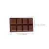 CONGARTENO 12pcs Simulation Chocolate Blocks - Realistic Food Prop - Faux Dessert Decor for Valentine's Day Decor Party Photography Kitchen Tabletop Display Dollhouse view 2