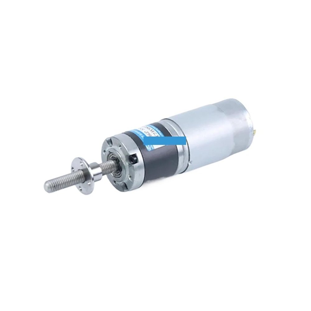 12v 24v DC Planetary Gear Motor M8 Threaded Screw Rod Adjustable Speed Can CW CCW Motor MY36GP-555(24V 16RPM_100MM with Bracket)