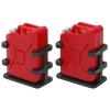 POENVFPO RC Car Simulated Fuel Decoration for 1/8 1/10 RC Crawler Car for SCX10, 2 Pack Mini Oil Can Upgrade Accessory (Red) view 1