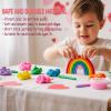30 Pack Valentines Day Gifts for Kids, Cute Valentines Day Cards for Kids Classroom with Play Dough and Stickers, Valentine Exchange Cards Bulk for School Boys Girls Class Gifts Exchange, Party Favors view 3