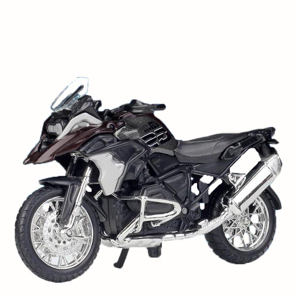 PuLaif Collection 1:18 for BMW R1200GS 2017 Motocross Motorcycle Model Toy Collecting Gifts Simulation Alloy(Black)