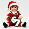 3D Printed Holiday 67 Necklace for Elves Elf Chain, Funny 67 Ornament Chain for Plush Doll, Red & White Number Chains, Personalized Fan Jewelry Gift, Christmas Accessory Prop(Green) view 3
