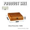Natural Wood Chinese Chess, Xiangqi Gift Set - Travel Games Sets with Board Games Gift, Xiang Qi Game & Pieces, Chinese Decor & Gifts, Chinese New Year Decor (Ebony B) view 2