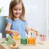 SPYMINNPOO Wooden Tea Party Set, Educational Beechwood Tea Set, for Role Play Game, Fine Motor Skills Development view 2