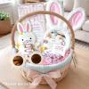 Easter Basket Stuffers - Easter Gifts for Kids - Hair Accessories Set with Plush Ear Headband Hair Ties Clips Sunglasses - Kid Unique Bunny Gift ideas Fillers for Girls Toddler Baby 1-3 3-5 5-7 6-8 view 2