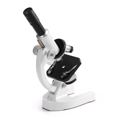 64X-2400X Monocular Optical Microscope with Holder, LED Fill Light & Accessories for Kids, Students, Science Education