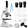 64X-2400X Monocular Optical Microscope with Holder, LED Fill Light & Accessories for Kids, Students, Science Education view 4