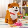 Froplay Dog Toy, Puppy Electronic Interactive Pet, Plush Interactive Robot Dog, Robot Repeats What You Say Realistic Licking Tongue, for Toddlers Birthday Companion Gifts (Brown Pomeranian) view 1