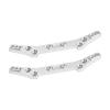 Aluminum 7075-T6 Alloy Front & Rear Shock Tower for Tamiya 1:10 DT-04 R/C Fighter NXGEN-58741 Upgrades - Silver view 1