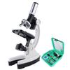 100X-1200X Digital Microscope Set with Accessories Kit Compatible with Children Kids Students Gift All-Metal 1200X White Microscop view 1