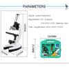 100X-1200X Digital Microscope Set with Accessories Kit Compatible with Children Kids Students Gift All-Metal 1200X White Microscop view 3