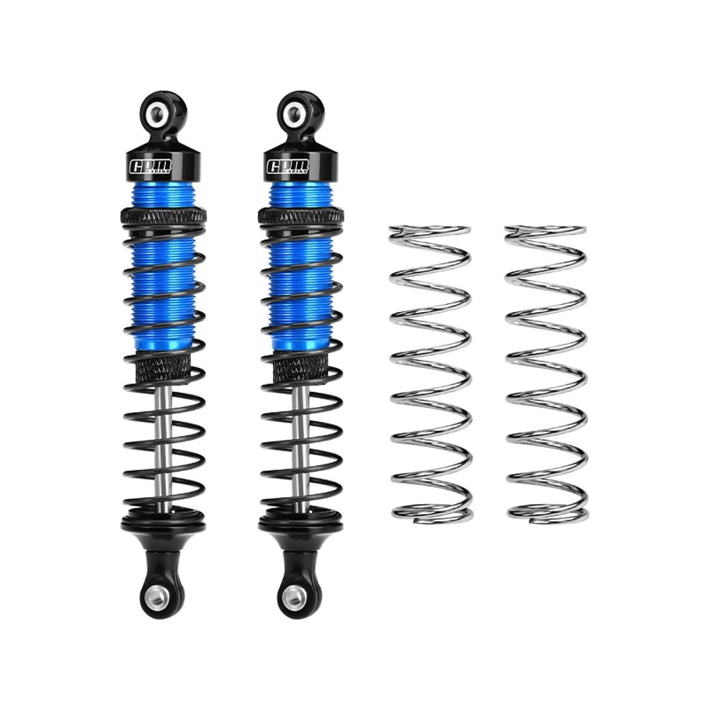 Aluminum 6061-T6 Alloy Rear Adjustable Spring Shock Absorber 95mm for Tamiya 1:10 DT-04 R/C Fighter NXGEN-58741 Upgrades - Sky Blue