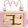 Small Foot Pink Motor Skills Cube, 100% FSC Certified Wood, Five Play Surfaces, 12803 from 12 Months view 2