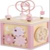 Small Foot Pink Motor Skills Cube, 100% FSC Certified Wood, Five Play Surfaces, 12803 from 12 Months view 3