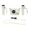 SPYMINNPOO Portable Karaoke Machine, 2 Wireless Microphones & 10W Speaker with LED Lights for Home Party, Outdoor Travel (Light Green) view 1