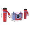 SPYMINNPOO Portable Karaoke Machine, 2 Wireless Microphones & 10W Speaker with LED Lights for Home Party, Outdoor Travel (Blue) view 2