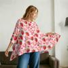YUVAMAGIMO Strawberry Nursing Cover for Breastfeeding in Public Soft Privacy Poncho for Moms Multi-Use Portable Feeding Shawl Breathable Cover Up for Nursing Baby Car Seat Canopy view 2