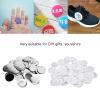 Tnfeeon 100Pcs DIY Badge Kit Tinplate Backing for Kids Crafts Christmas Gifts Party Favors Blank Pin Buttons Supplies (75MM Badges 100 Sets) view 2
