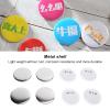 Tnfeeon 100Pcs DIY Badge Kit Tinplate Backing for Kids Crafts Christmas Gifts Party Favors Blank Pin Buttons Supplies (75MM Badges 100 Sets) view 3