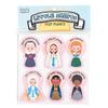 Catholic Christian Brands Saints for Girls Foam Magnets (Pack of 6) view 1