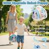2026 Upgrade Hopping Dog Realistic Robot Puppy,Realistic Pet Toy Gift for Kids Adults Pet Lovers,Walks, Barks, Wags Like A Real Puppy,Plush Pet with House & Care Accessories (Bichon Frise) view 3