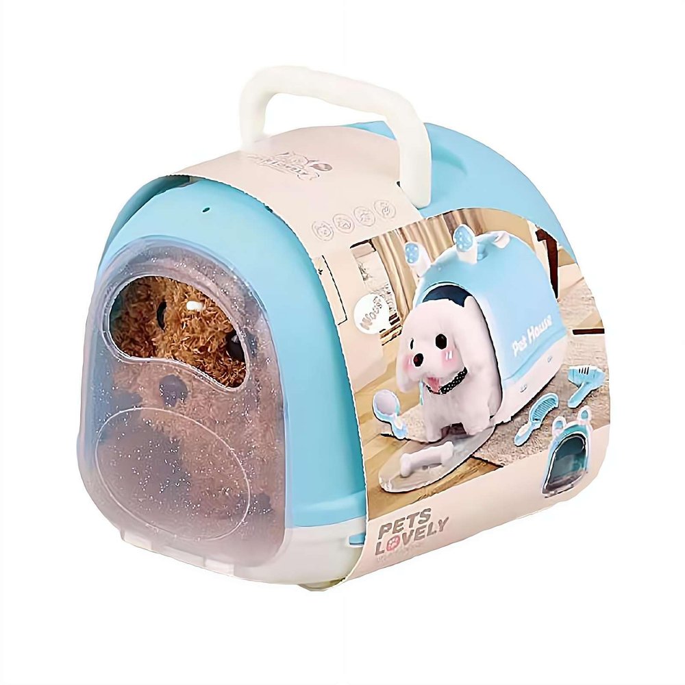2026 Upgrade Robot Puppy, Realistic Robot Puppy, Electric Simulation Hopping Dog Touch Sensor Animal Toy, Walks, Barks, Wags Like A Real Puppys, Pet Toy for Kids Adults Pet Lovers (Teddy Bear)