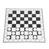 Pongnas Checkers Set International Checkers Game Folding Board with Exquisite Chess Pieces for All Ages Indoor Outdoor Travel view 1