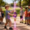Cool Cosplay Props, Extendable Toy Wtih Sound and Light, 360 Rotation with 7 Light Colors, Rechargeable Pretend Play Props, for Boy Girl Christmas Photoshoots School Plays Carnival view 3