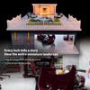 1:64 Scale Model Car Display Case for Adults, Premium Indoor Design Diecast Parking Scene with LED Lighting, Toy Car Garage Diorama with Multiple Parking Spaces for Collectible Cars (Sunroom) view 4
