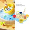 Alomejor Magnetic Fishing Game, 46 Pieces with 4 Rods, 360 Rotating Board, Storage Buckets, Musical Effects for Kids 3-6 Years view 4