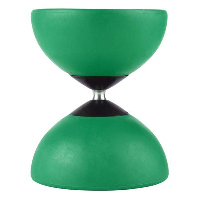 Aumotop Diabolo Triple Bearing Fun Chinese Yoyo for Hand Exercise and Beginners with Colorful Sticks for All Ages ABS in Red Green Yellow (Green)