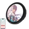 Electronic Anime Badge Pin with Photo & GIF Transfer, 1.8-inch HD Touchscreen Digital Badge - Unique Electronic Christmas Gift for Anime Fans, Ideal for Backpacks and Conventions view 1